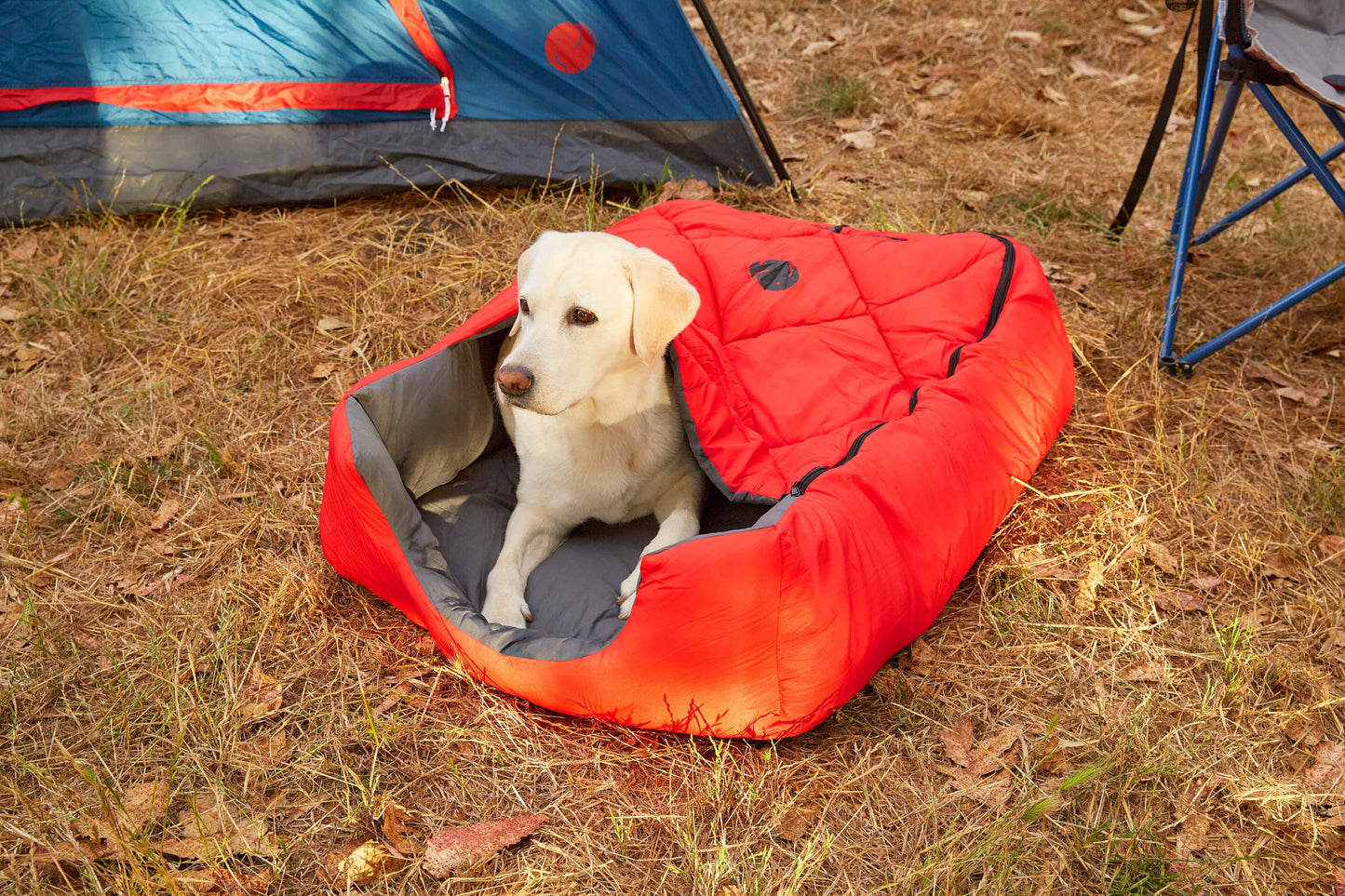 Pet Sleeping Bag (Sm/Blue) with Zippered Cover for Travel, Camping, Backpacking, Hiking | Good for Small and Large Pets | Use as Pet Beds, Pet Mats or Pet Blanket