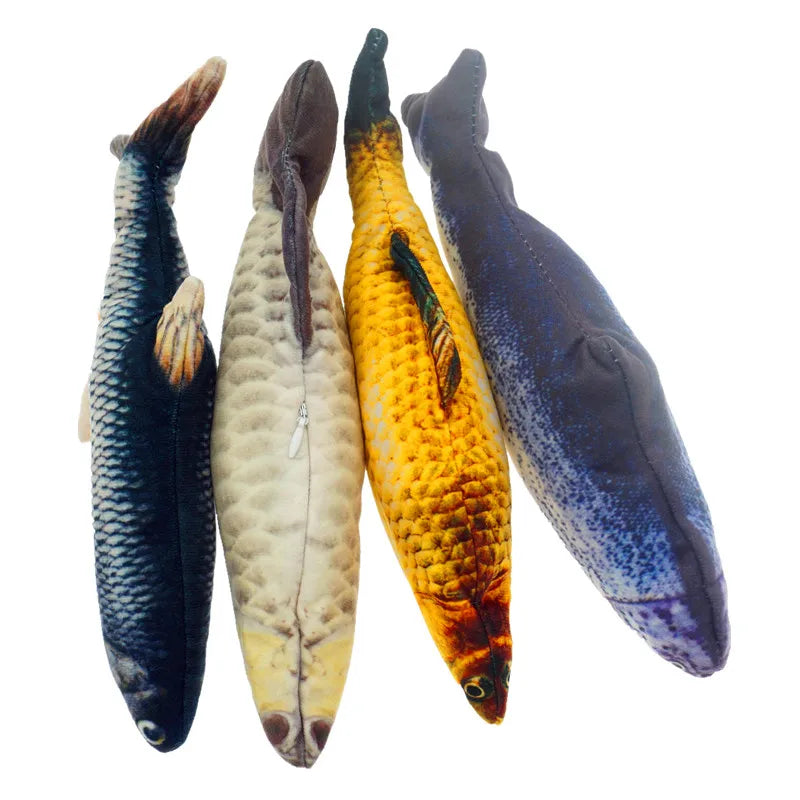 28CM Cat Toy Fish USB Electric Charging Simulation Dancing Jumping Moving Floppy Fish Cat Toy Electronic Fish for Cats Toys