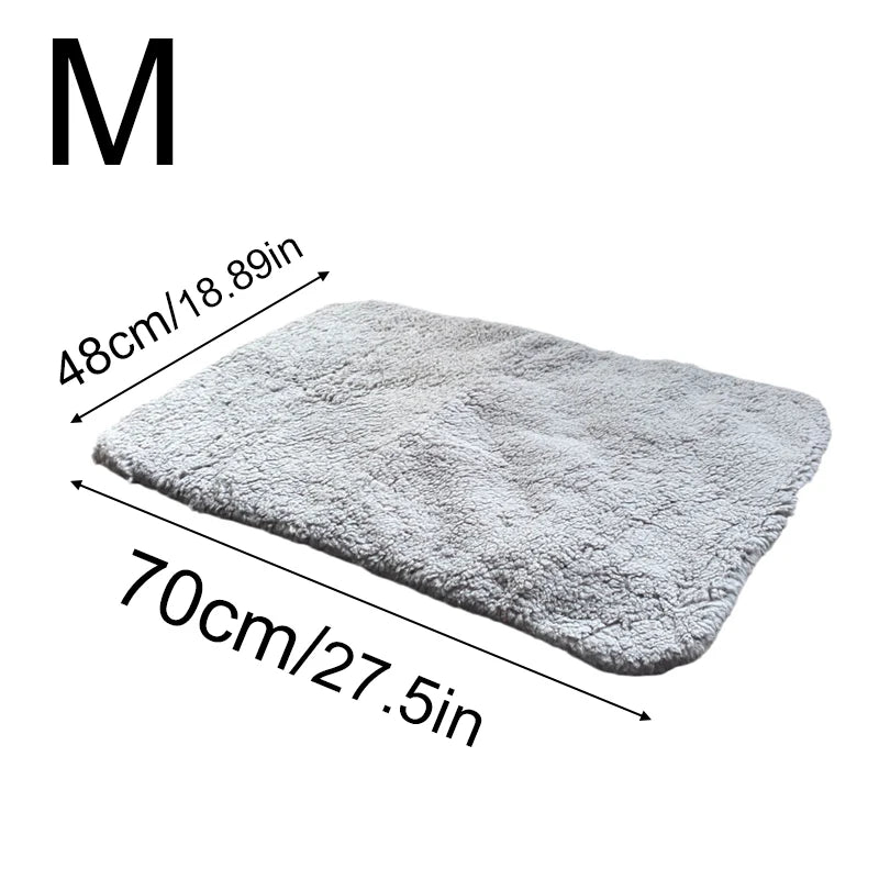 Self Warming Pet Pads Blanket Puppy Self-Warming Pet Mat Reflects Pet Body Heat Pet Warmer Pad for Constant Temperature Washable